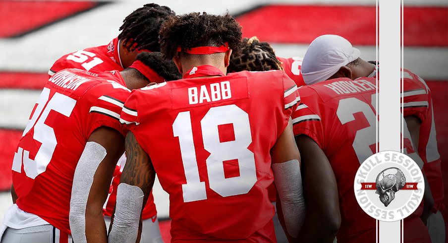 The Buckeyes are praying in today's skull session.