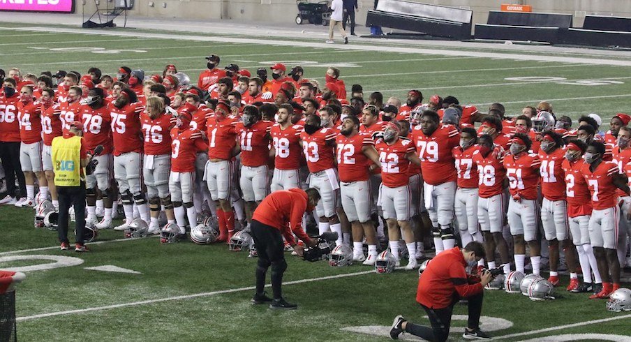 Buckeyes are on the field.