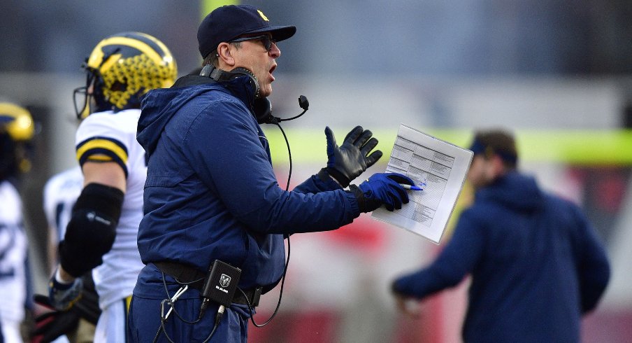 Michigan head coach Jim Harbaugh