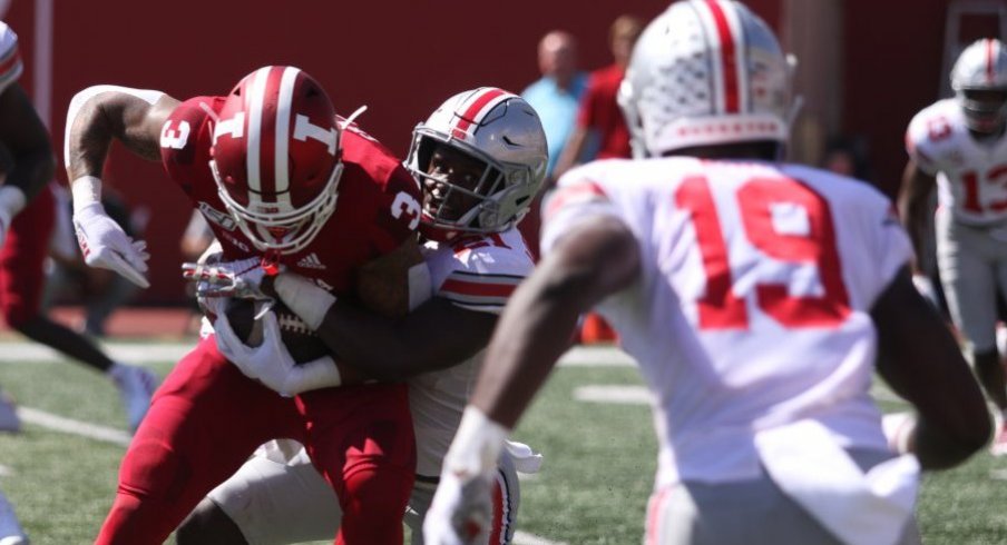 Ohio State hosts Indiana next Saturday at noon in Ohio Stadium. 