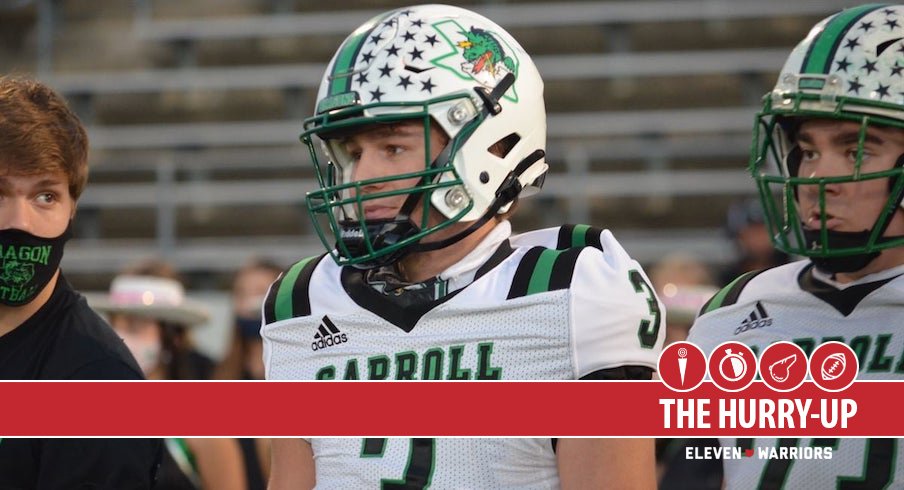 The Hurry Up Quinn Ewers Gives Ohio State Sixth Texas Five Star Since 17 And Momentum For Blue Chip Receivers Buckeyes Offer Defensive End Eleven Warriors