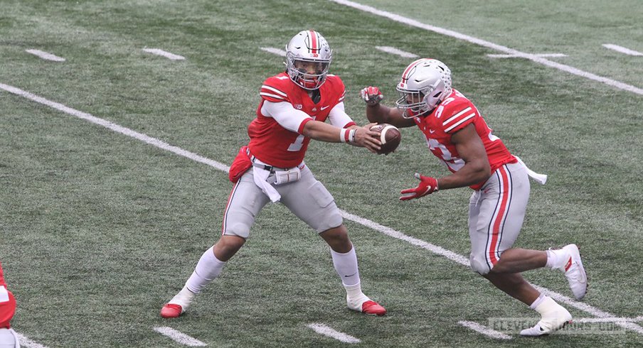 Justin Fields and Master Teague