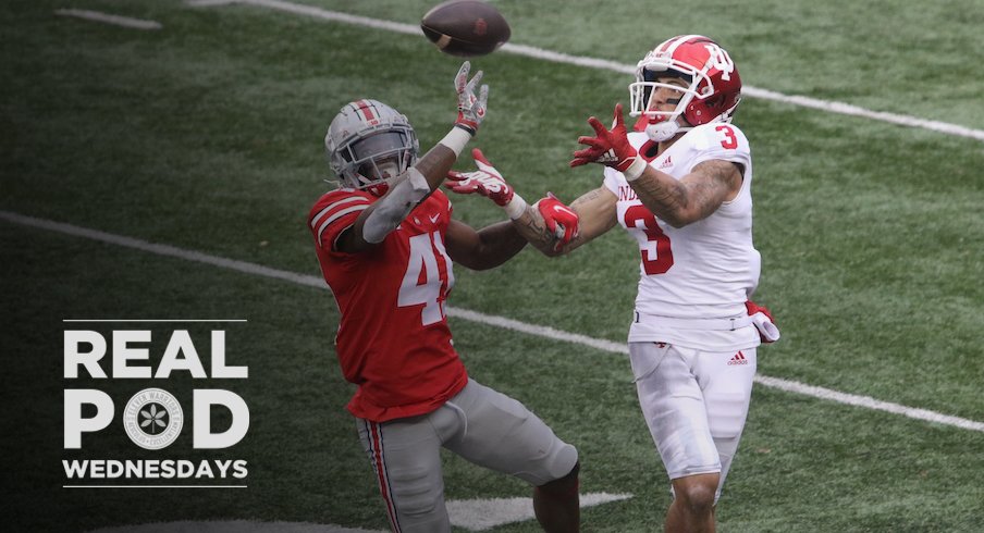 Josh Proctor defending a pass against Indiana wide receiver Ty Fryfogle