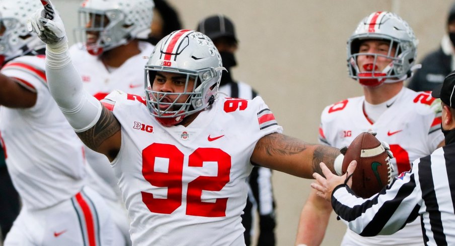 Defensive tackle Haskell Garrett has been one of the Buckeyes' best in 2020