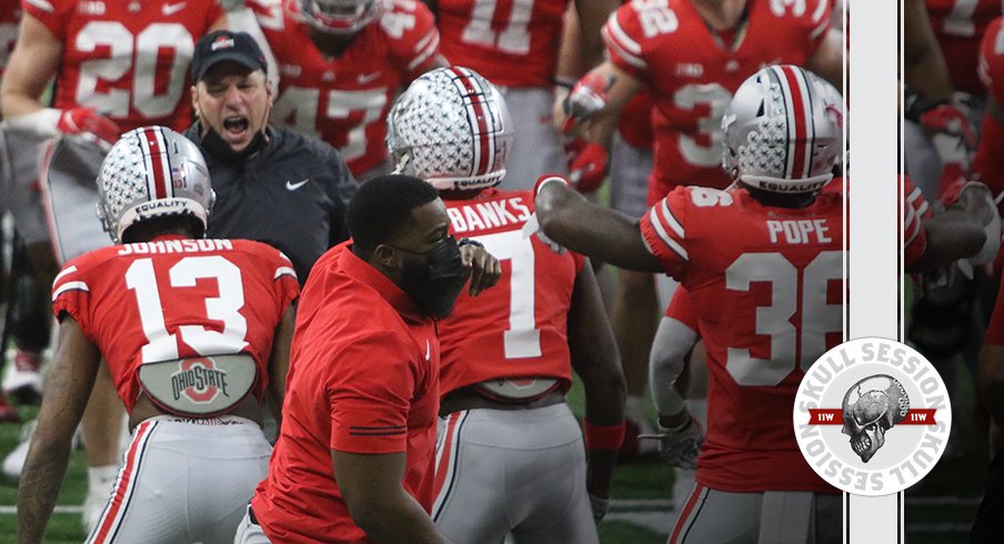 The Buckeyes are pumped in today's skull session.