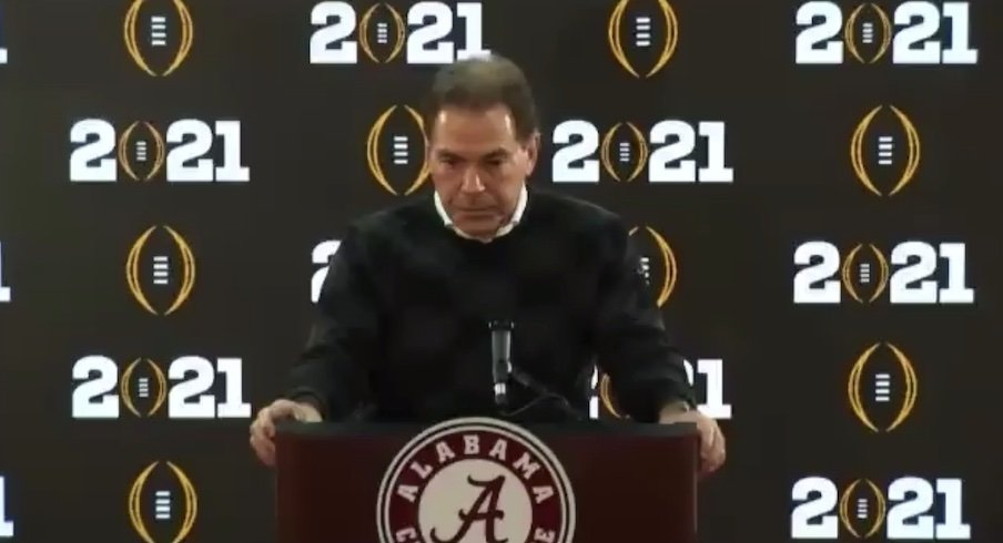 Presser Bullets: Nick Saban from Alabama talks about Ryan Day, Jaylen Waddle, National Championship Game