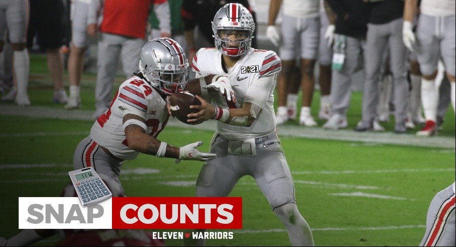 Justin Fields and Marcus Crowley vs. Alabama