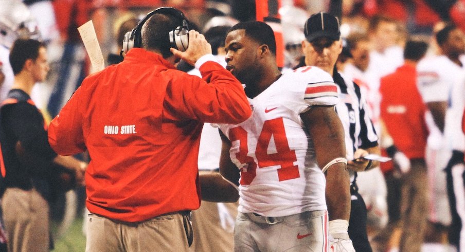 Urban Meyer and Carlos Hyde