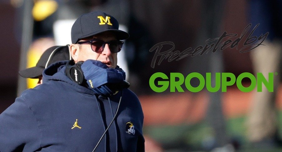 Nov 28, 2020; Ann Arbor, Michigan, USA; Michigan Wolverines head coach Jim Harbaugh on the sideline in the second half against the Penn State Nittany Lionsat Michigan Stadium. Mandatory Credit: Rick Osentoski-USA TODAY Sports