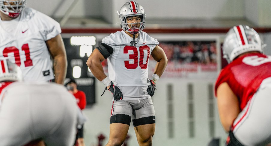 Watch images from the first day of spring 2021 football training in Ohio
