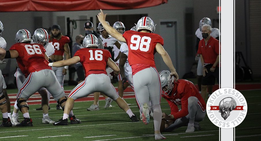 We're kicking field goals in today's skull session.