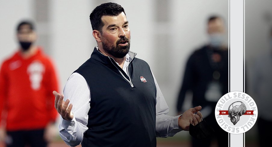 Ryan Day gives the Bosa shrug in today's skull session.