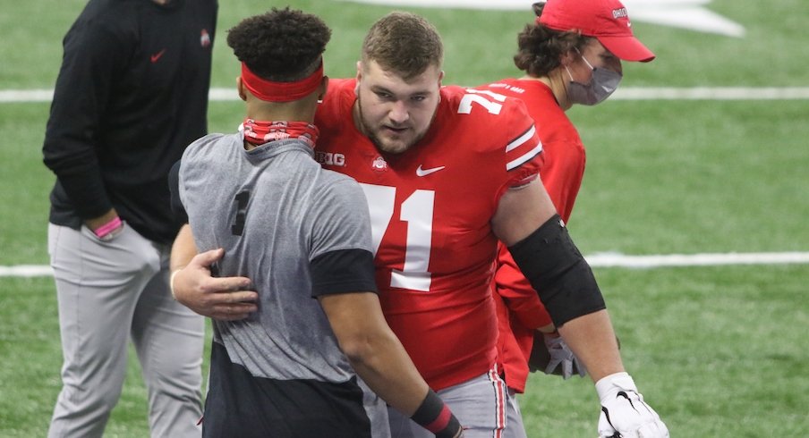 Justin Fields and Josh Myers