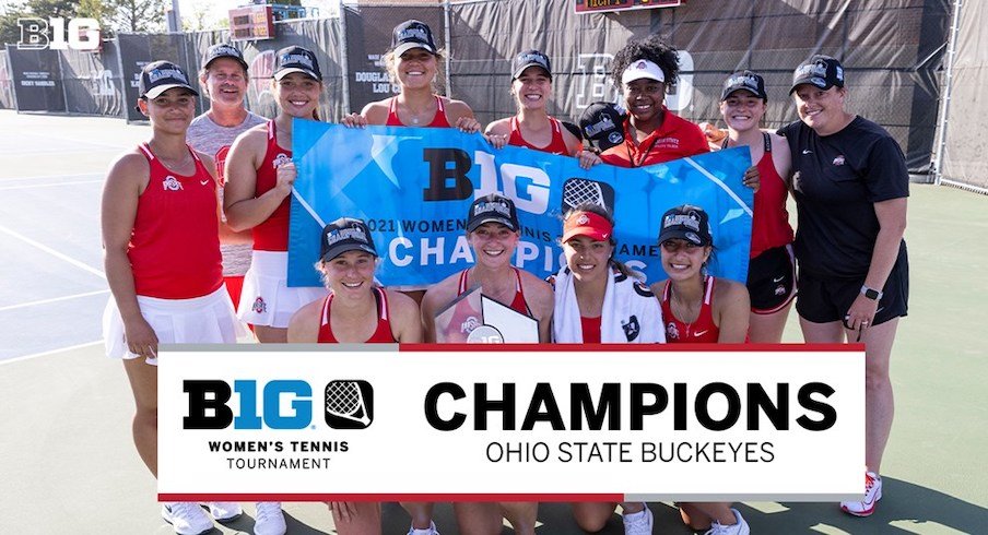 Ohio State women's tennis wins the 2021 Big Ten championship.