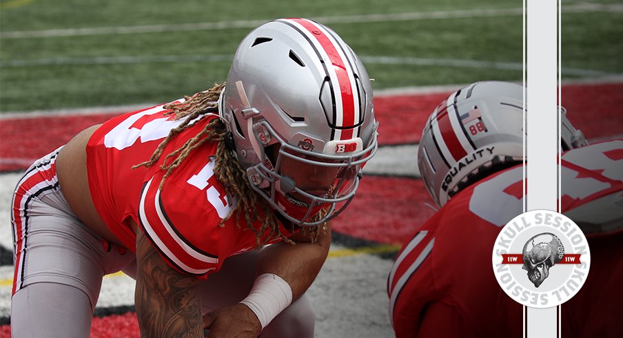 Ohio State's newest tight end is in today's skull session.