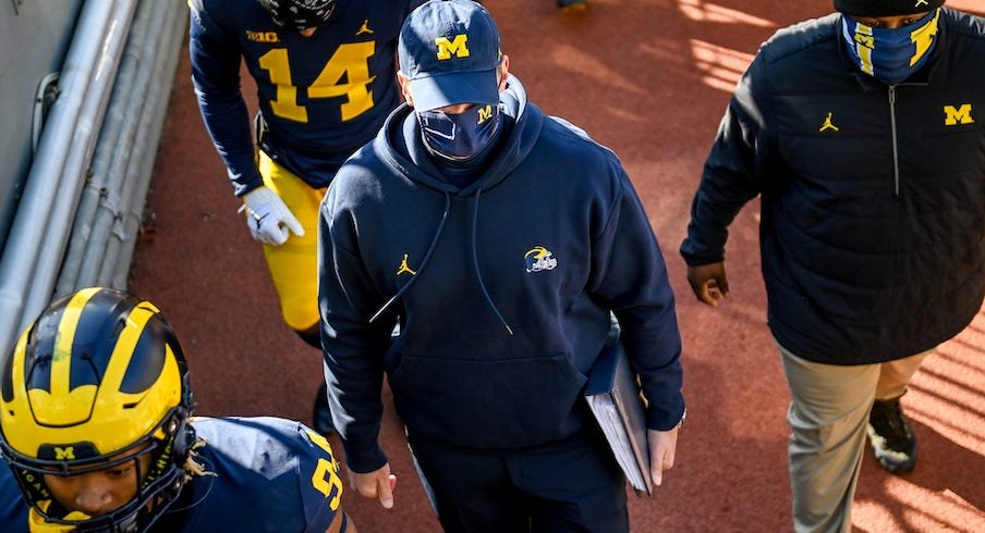 Jim Harbaugh is sad in today's skull session.