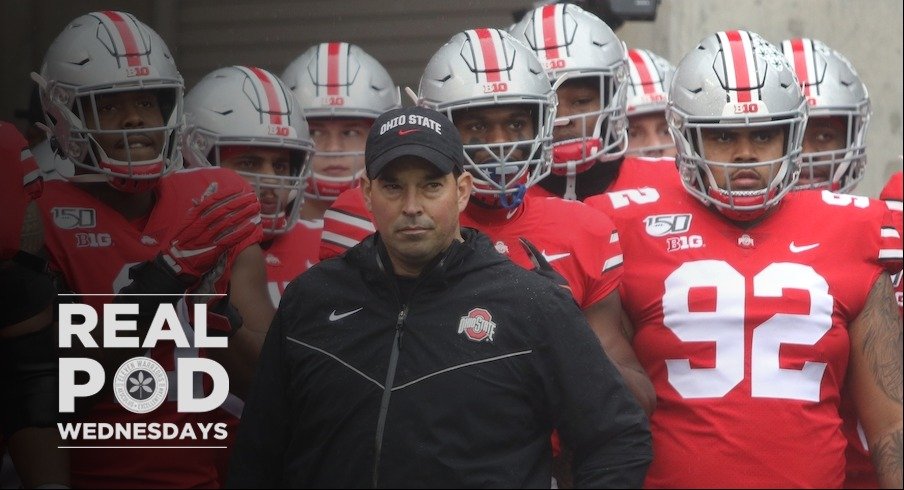 Ryan Day, Tyreke Smith and Haskell Garrett before a 2019 game