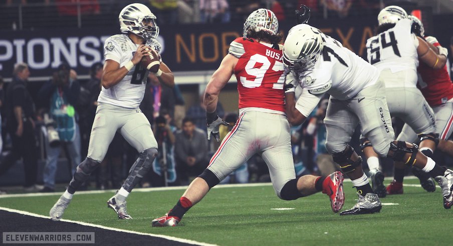 Ohio State vs. Oregon in the 2014-15 national championship game