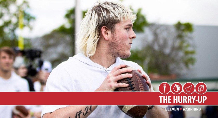 Quinn Ewers will visit Ohio State twice in June.