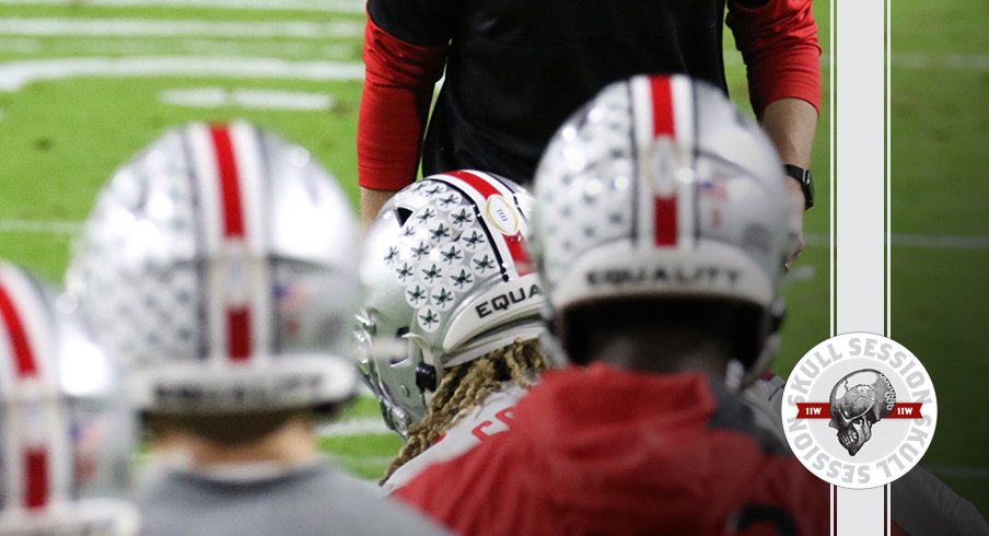 The buckeyes are warming up in today's skull session.