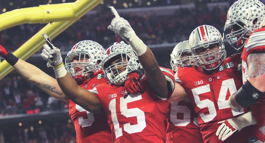 Ohio State players celebrate