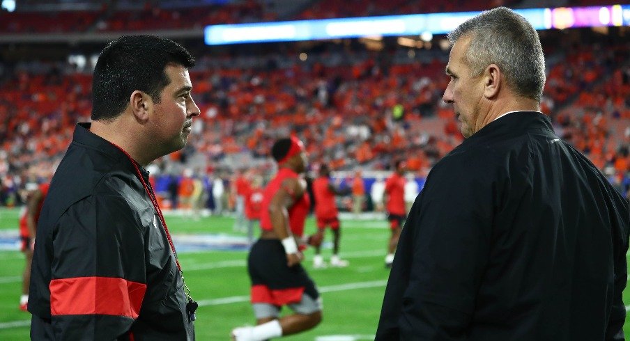 Ryan Day and Urban Meyer