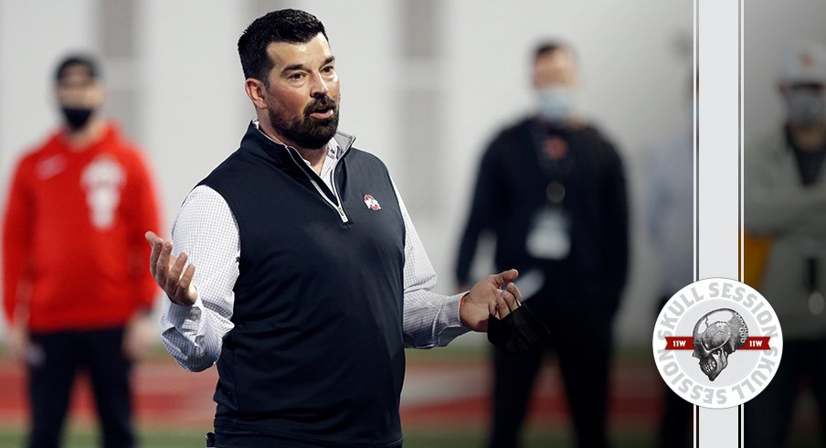 Ryan Day is doing the Bosa shrug in today's skull session.