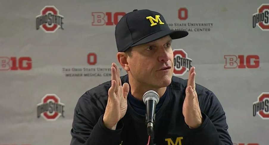 Jimmy Harbaugh is sad