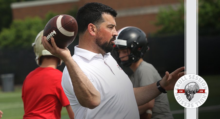 Ryan Day can sling it in today's skull session.