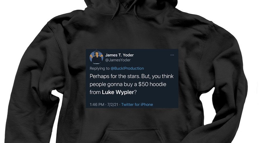 Luke Wypler is selling a shirt.