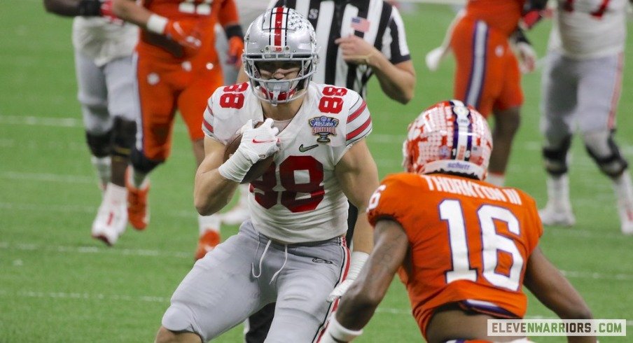 Jeremy Ruckert torched Clemson for two touchdowns in last year's College Football Playoff semifinal contest. 