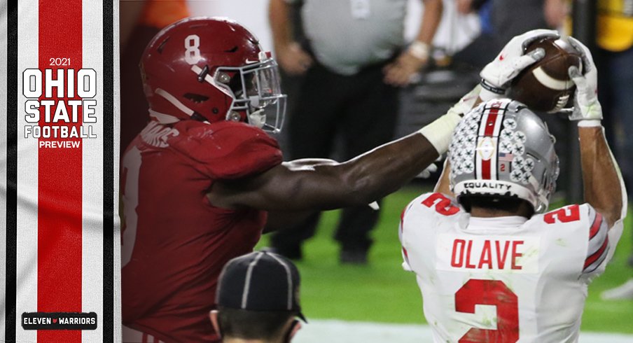 Ohio State's Chris Olave vs. Alabama's Christian Harris