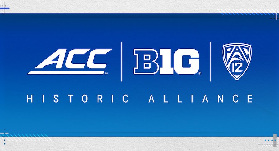 ACC, Big Ten and Pac-12 alliance graphic