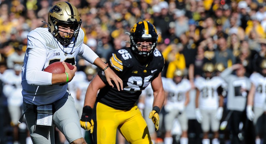 Purdue quarterback Aidan O'Connell vs. Iowa