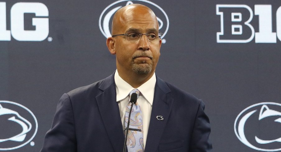 james franklin misspeaks in press conference saying my focus is completely on illinois and calling ohio stadium the big house eleven warriors