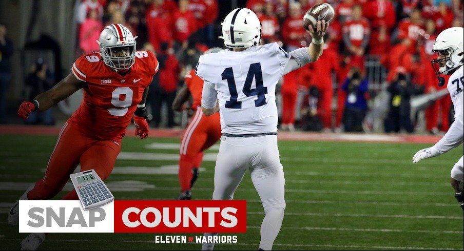 Snap Counts 19 Starters Play More Than 50 Snaps As 57 Total Ohio State Players See Game Action Against Penn State Eleven Warriors