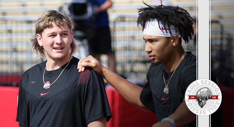 Two quarterbacks are hanging out in today's skull session.