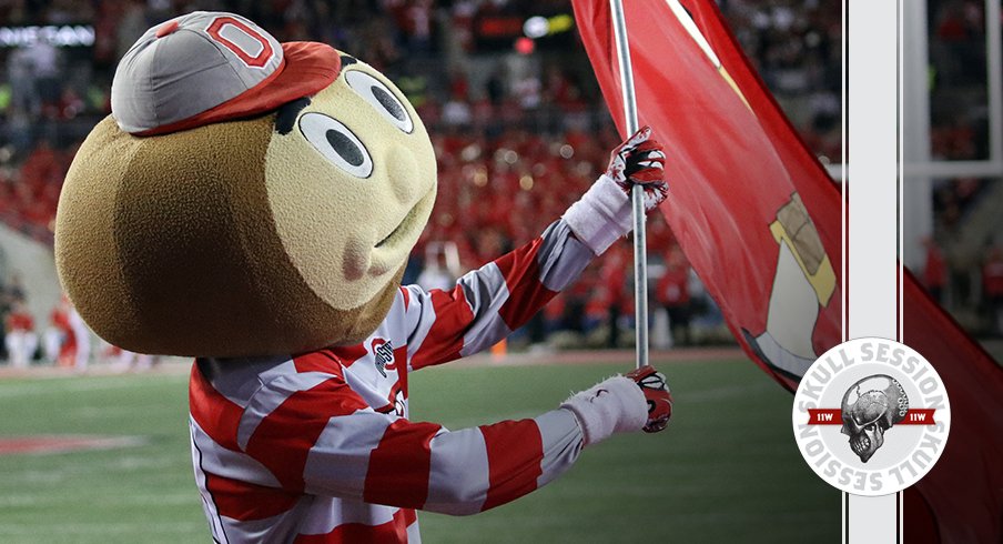 Brutus is waving a flag in today's skull session.