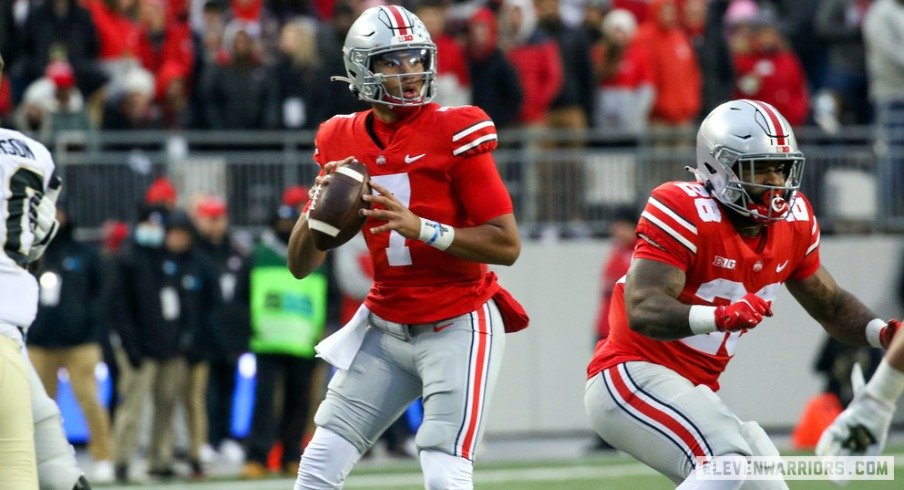 The Ohio State offense put on a show against Purdue