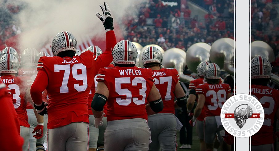 The Buckeyes take the field in today's skull session.