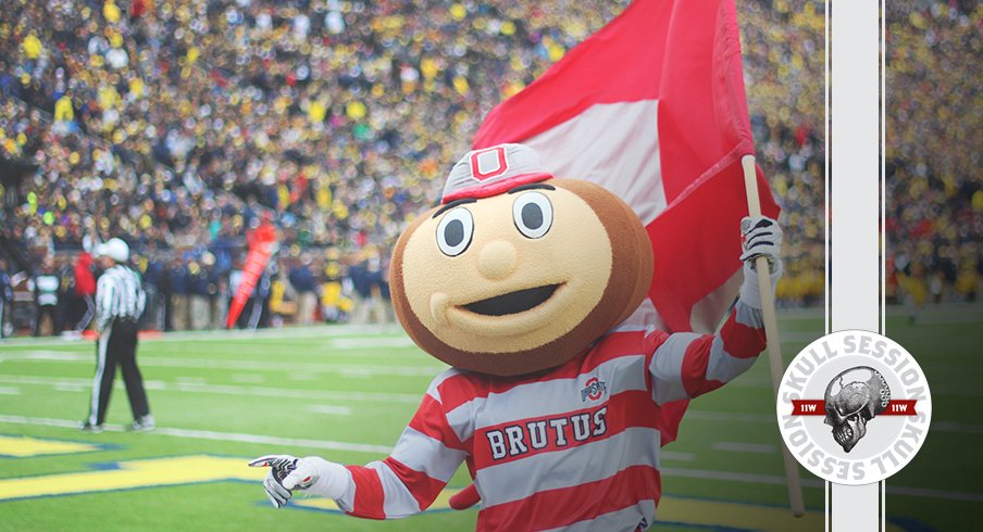 Brutus is waving a flag in today's skull session.