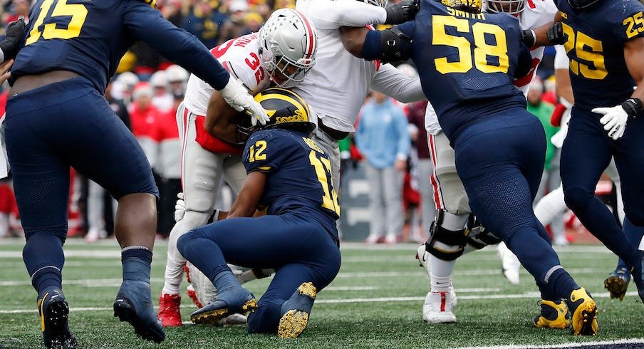 TreVeyon Henderson stuffed by Michigan