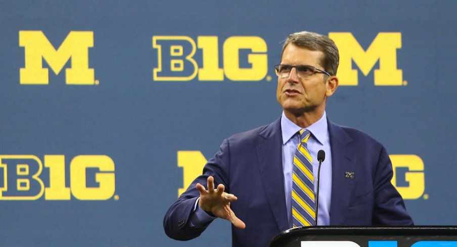 Michigan head football coach Jim Harbaugh