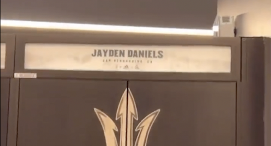 Jayden Daniels' teammates were not happy.