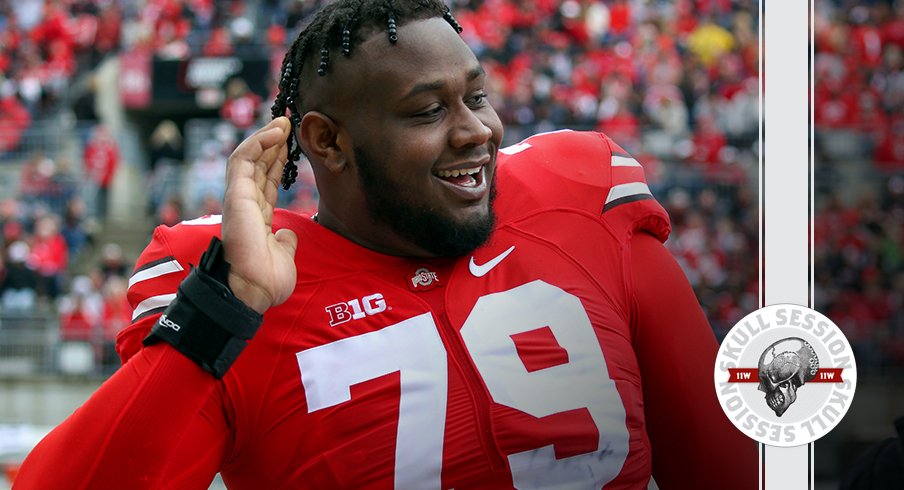 Dawand Jones can't hear you in today's skull session.