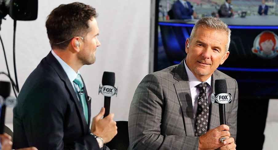 Urban Meyer on the set of Fox Sports Big Noon Saturday