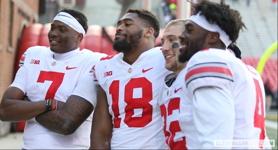 Dwayne Haskins, Jonathon Cooper, Tuf Borland and Jordan Fuller