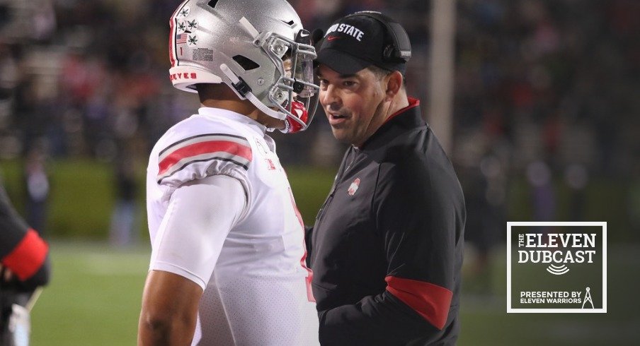 Justin Fields and Ryan Day