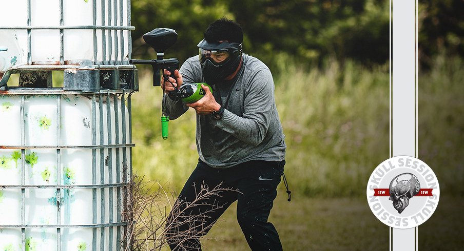 Ryan Day is shooting folks with paintballs in today's skull session.