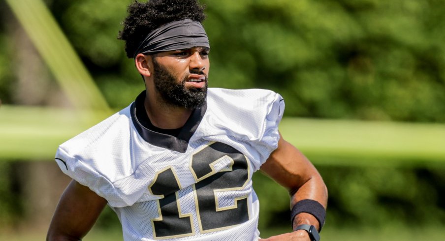 Chris Olave at New Orleans Saints Rookie Camp